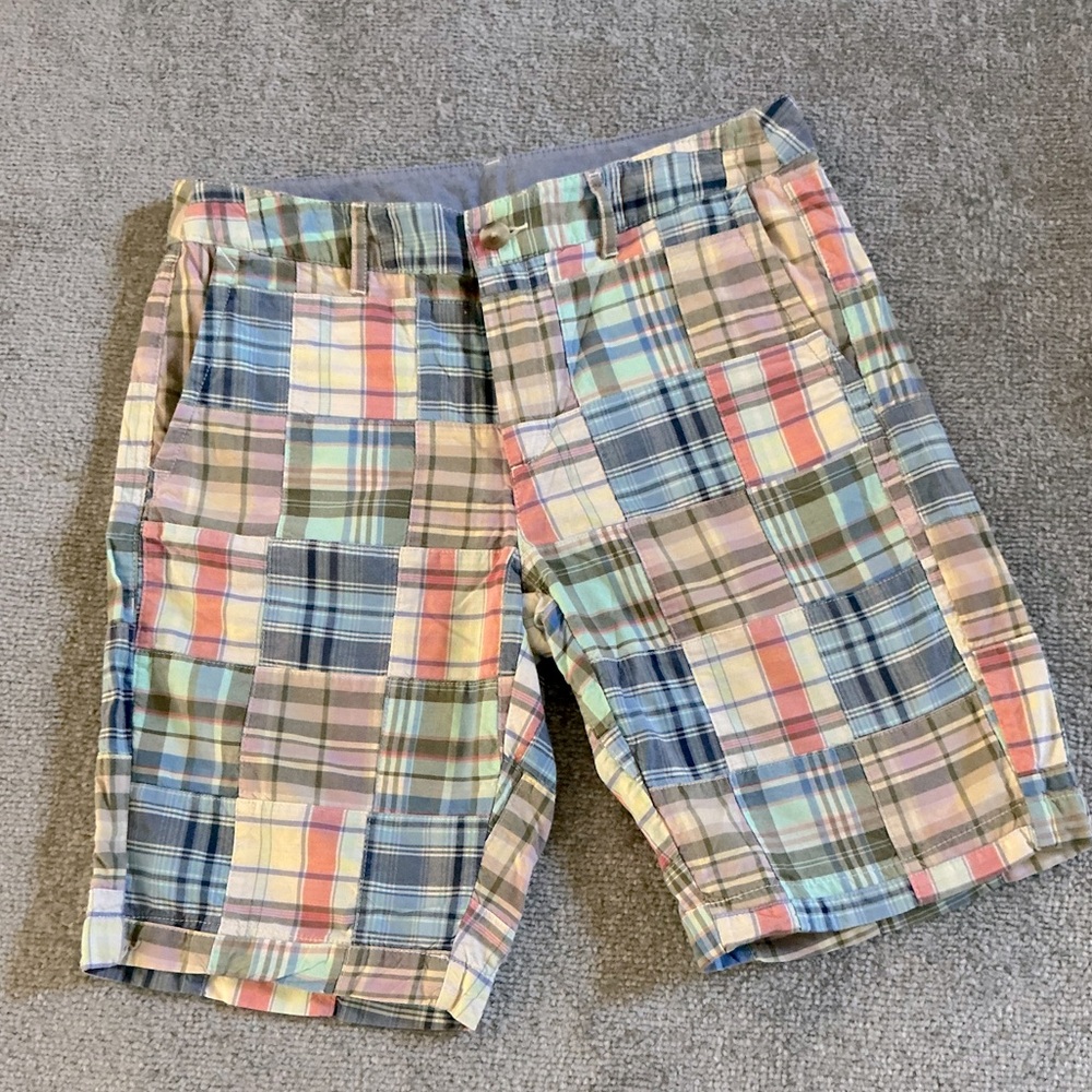 LL Bean Classic Madras Shorts